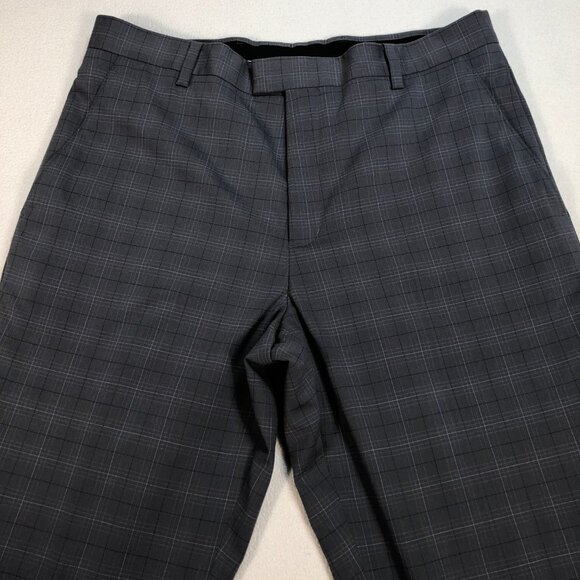 Nike Pants Men's 36x32 Gray Tiger Woods Collection Plaid Golf Performance - Picture 4 of 15
